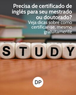 Certificado de inglês? Veja dicas - Vai fazer mestrado ou doutorado e não sabe se precisa de certificado de inglês? A exigência varia conforme a instituição e o programa. Em uma publicação organizada por nossa colunista, Giovanna Canha Crescitelli, o DPolitik traz dicas de onde verificar essa certificação, quais exames são mais aceitos (como IELTS e TOEFL) e apresenta uma alternativa gratuita alinhada ao CEFR: o EF SET.

Leia já a publicação no link na nossa bio.