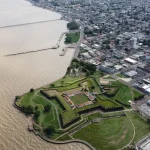 The waterfront of Macapá, capital of Amapá, on the banks of the Amazon River